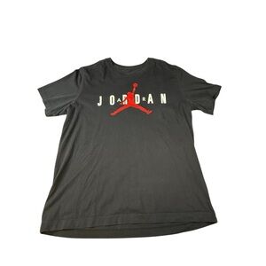 NWT Nike Air Jordan Dri-FIT Boy's Large Black Short Sleeve T-shirt 95C290